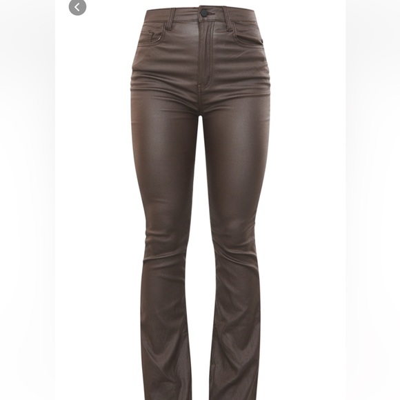 Chocolate coated denim flares 💝 - Picture 1 of 4